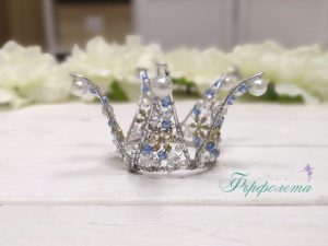 Корона с перли и кристали