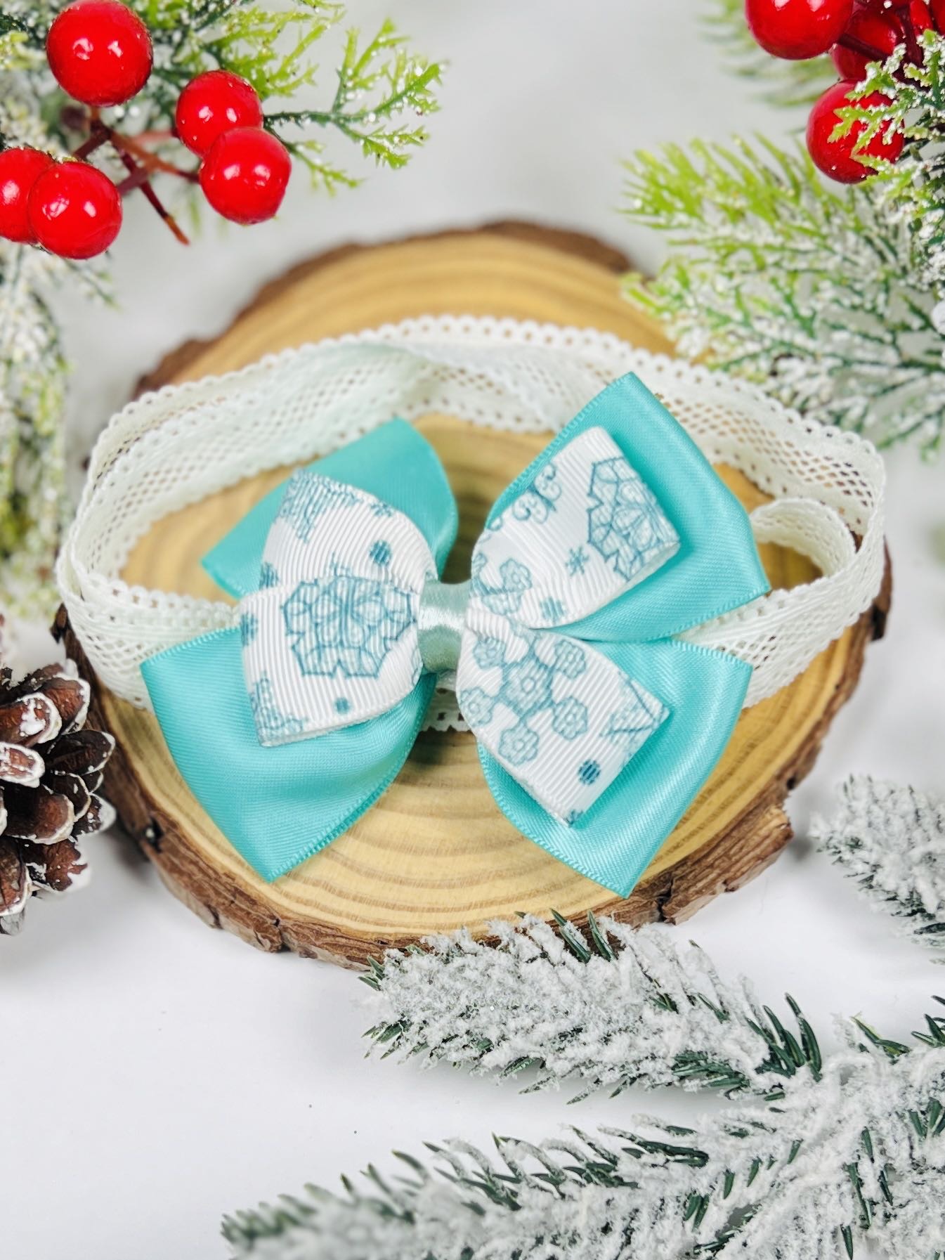 Коледна бебешка лента