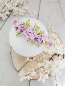 Ръчно изработена диадема с цветя