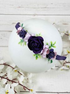 Ръчно изработена диадема с цветя