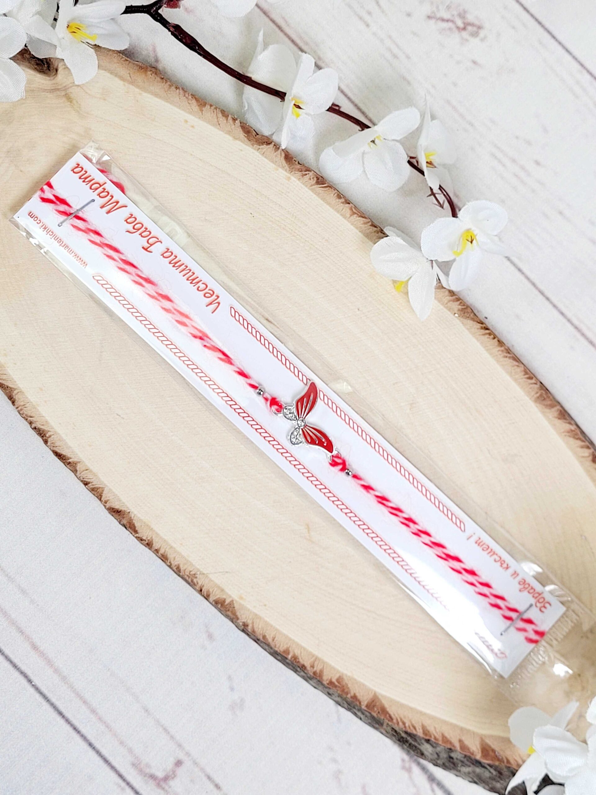 Мартеница гривна с метален елемент