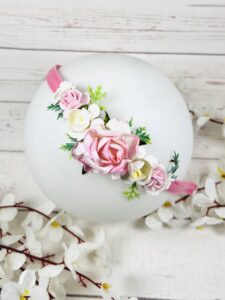 Ръчно изработена диадема с цветя