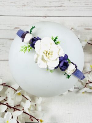 Ръчно изработена диадема с цветя